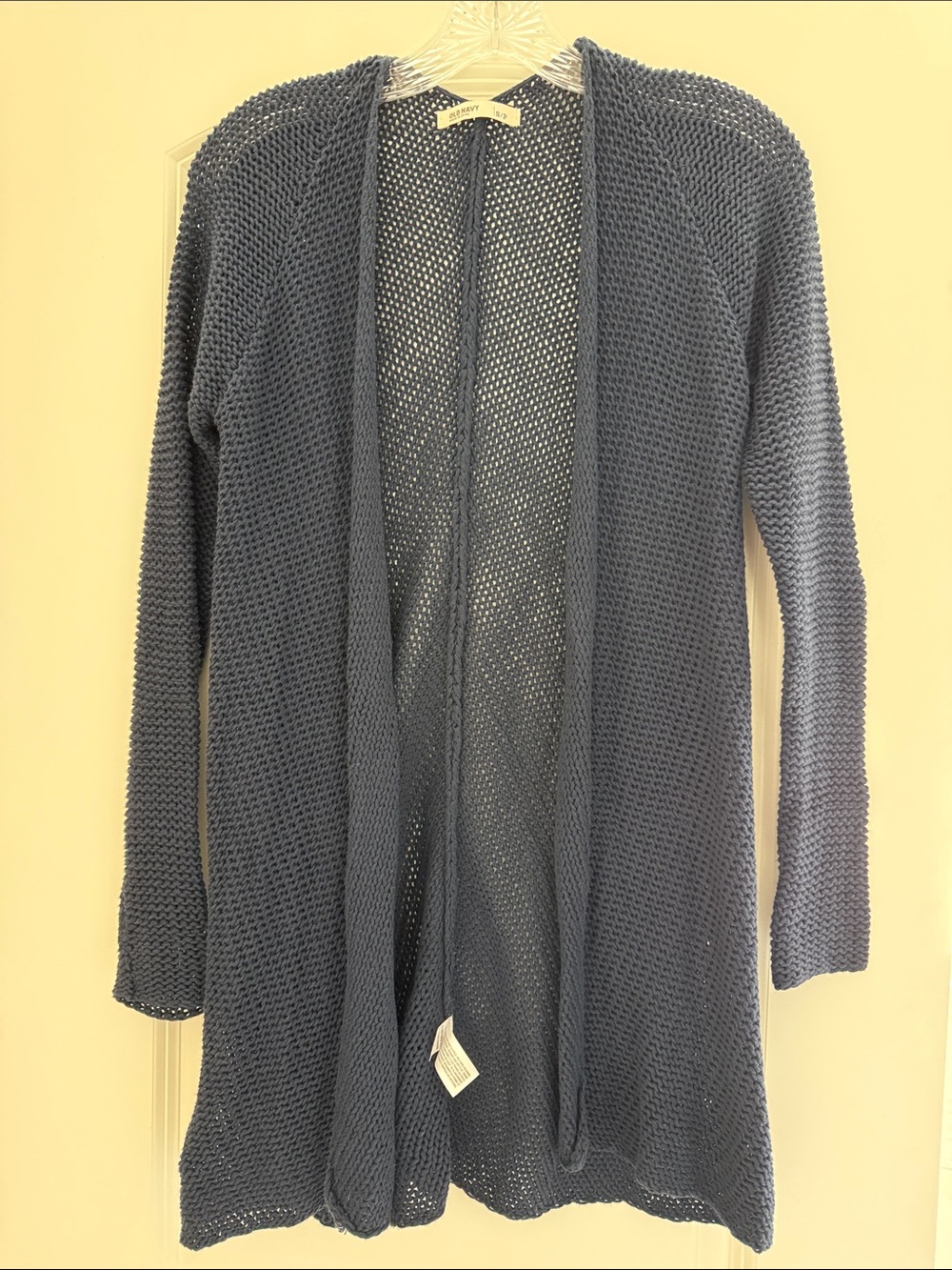 Old Navy Navy Blue Open Knit Cardigan
